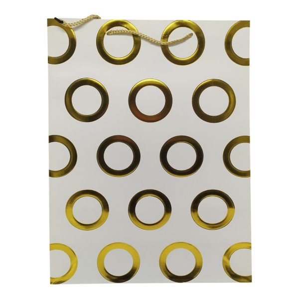 Подарочный пакет 2371L, 40 х 30 х 0,1 (Белый)