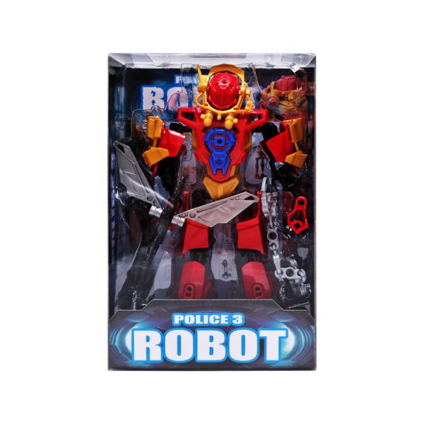 Детская игрушка Робот Police 3 2018-26 с оружием (Красный)