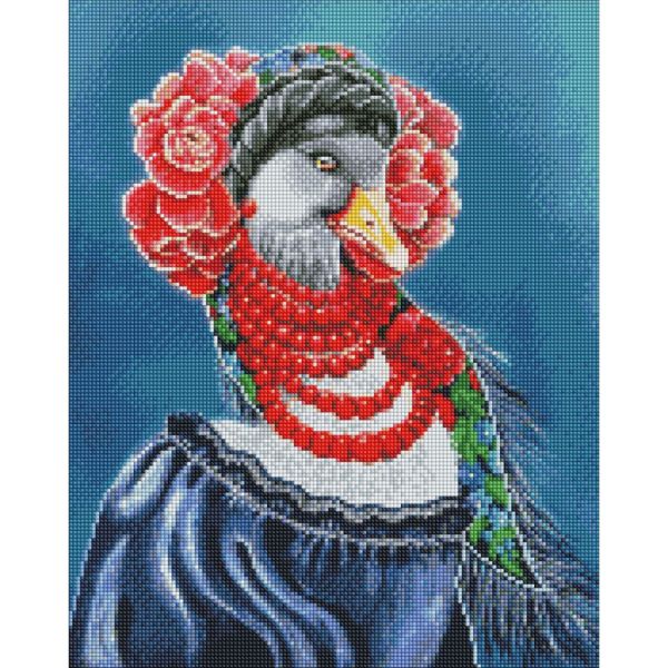 Алмазная мозаика без подрамника "Украинская гусыня" AMC7672 40х50 см 