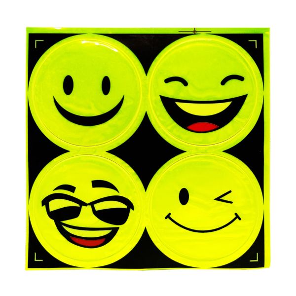 Наклейка светоотражающая "Смайл" 133SP 4 штуки (Вид-8)