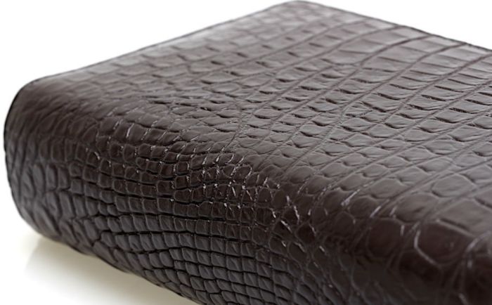 Кошелек-клатч CROCODILE LEATHER 18260 из натуральной кожи крокодила Коричневый