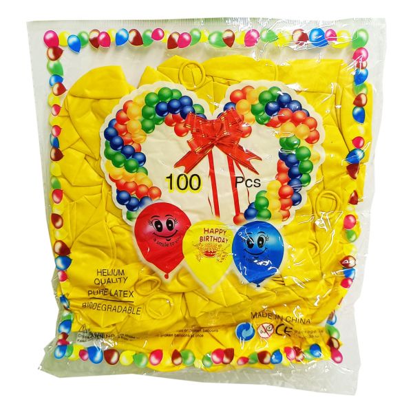 Воздушные Шары "Пастель" 11-7 желтый 100 штук