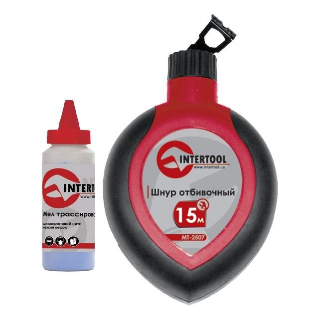 Шнур разметочный 30м с корректором INTERTOOL MT-2506