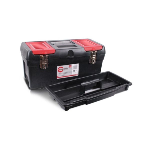 Ящик для инструмента с металлическими замками, 19,, 483*242*240 мм INTERTOOL BX-1019