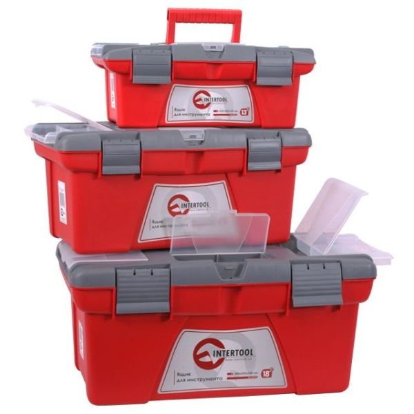 Комплект ящиков для инструмента, 3 шт., 13,/16,/18, (ВХ-0413 13, / ВХ-0416 16, / ВХ-0418 18,) INTERTOOL BX-0403