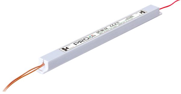Блок питания импульсный PROLUM Slim 36W 12V (IP43; 3А) Series "UT" PRO