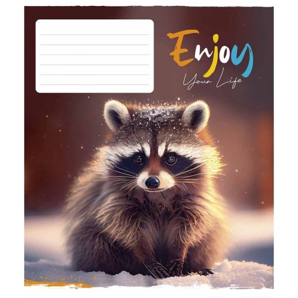 Тетрадь ученическая "Engoy your life" 012-3252L-4 в линию, 12 листов