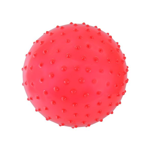 Детский Мячик с шипами MB0113 резиновый 20 см, 68 грамм (Красный)