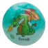 Мячик детский "Динозавр" RB2201 резиновый, 60 грамм (Бирюзовый)