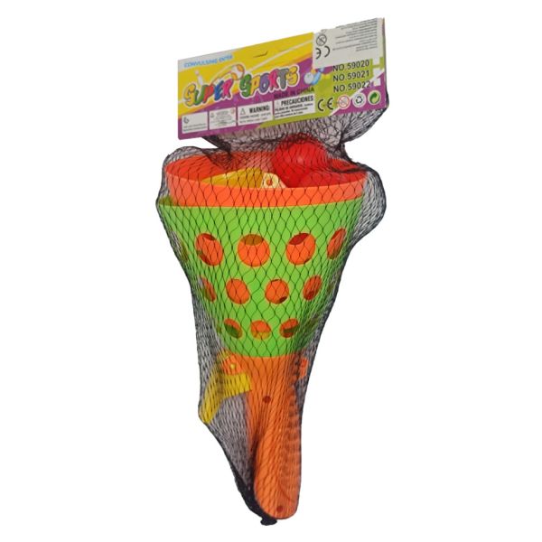 Игра ловушка CEL1203048, 2 ракетки, 3 мячика  (Вид 1)