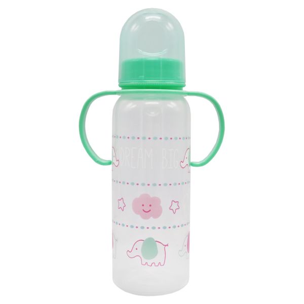 Бутылочка пластиковая с ручками MGZ-0207(Green) 250 мл