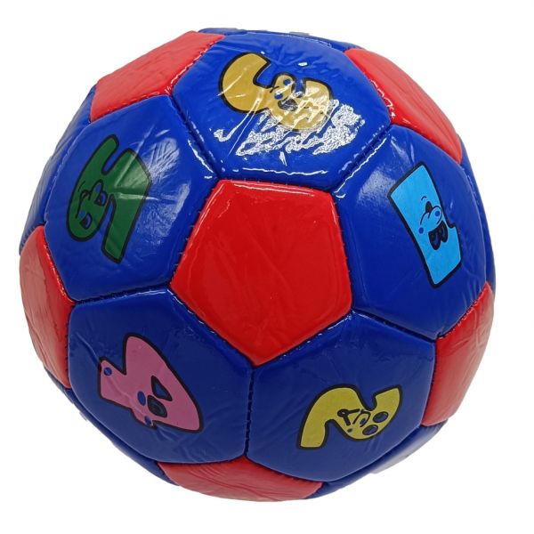 Мяч футбольный детский "Цифры" 2029M размер № 2, диаметр 14 см (Blue-Red)