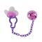 Детский набор Цепочка с пустышкой MGZ-0502(Violet) с крышкой