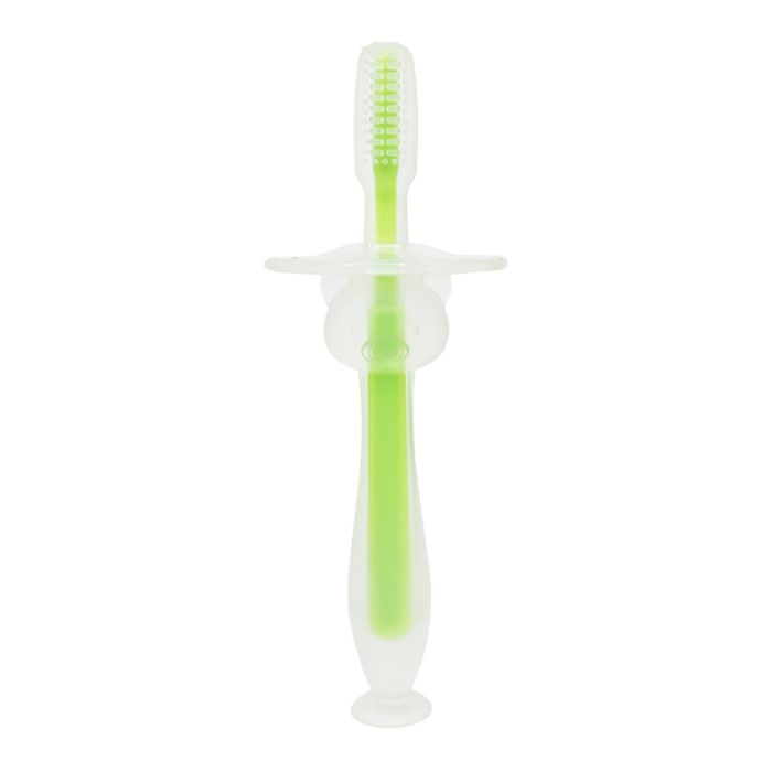 Силиконовая зубная щетка Mumlove MGZ-0707(Green) с ограничителем