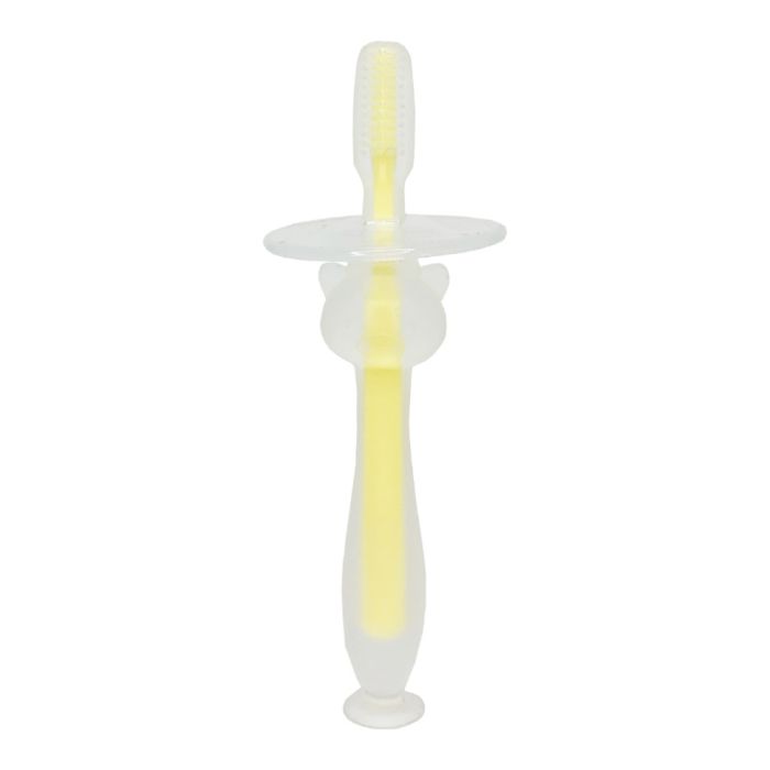 Силиконовая зубная щетка Mumlove MGZ-0707(Yellow) с ограничителем