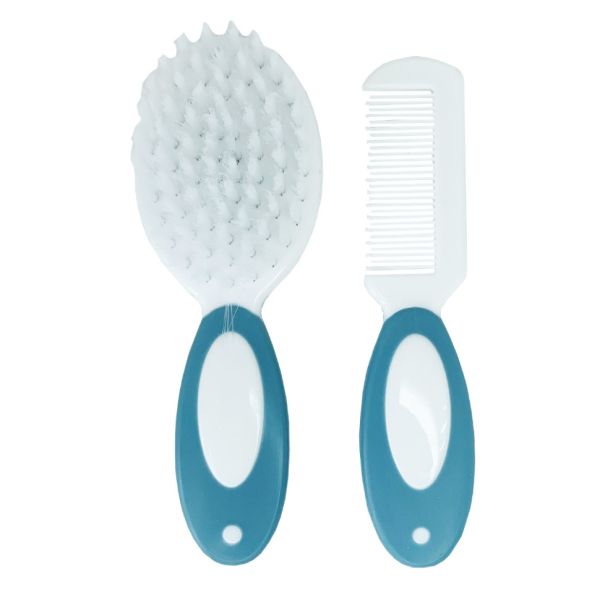 Набор детский расческа и щетка MGZ-0717(Blue) в блистере