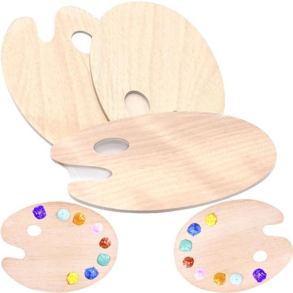 Деревянная палитра "Овал" WP2030-C