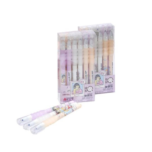 Ручка "пишет-стирает" 34273 синий, упаковка 12 шт