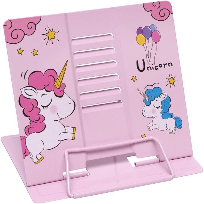 Подставка для книг "Unicorn" LTS-YD1001 металлическая (Pink)