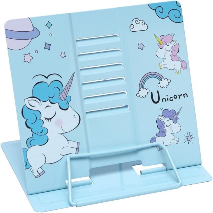 Подставка для книг "Unicorn" LTS-YD1001 металлическая (Blue)