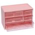 Органайзер настольный WXS-4 на 6 отделений (Pink)