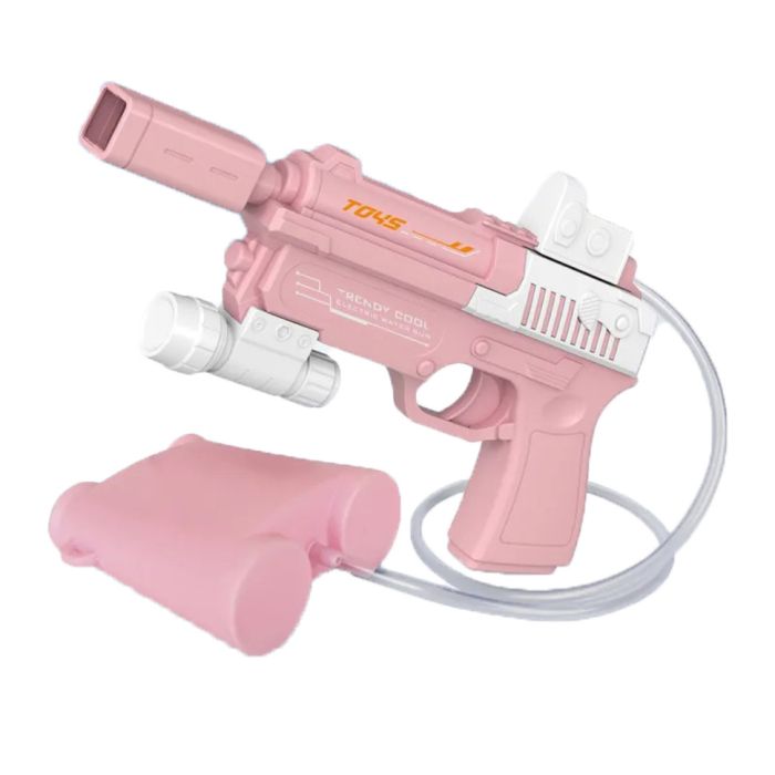 Водяной пистолет Water Gun W-Y10 на аккумуляторе (Розовый)