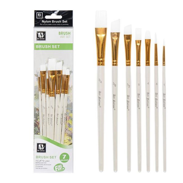 Набор художественных кистей Art Station BR5807 нейлоновые 7шт