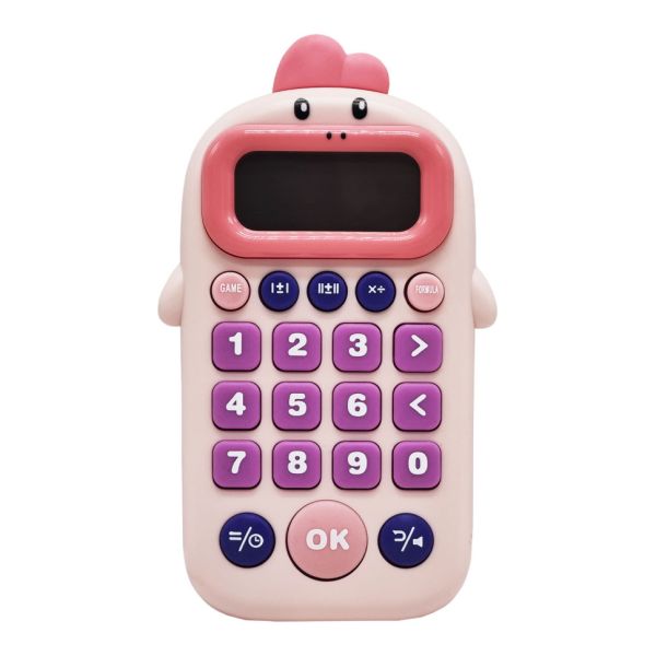 Калькулятор развивающий 99-7(Pink) со звуком, английская озвучка 