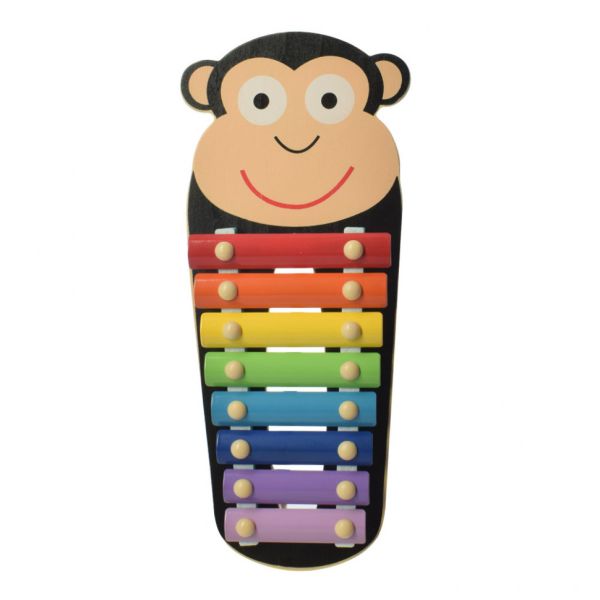 Детская игрушка Ксилофон WW-189 деревянный (Обезьяна)