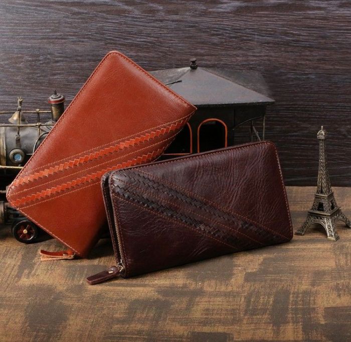 Барсетка из кожи мужская Vintage 14196