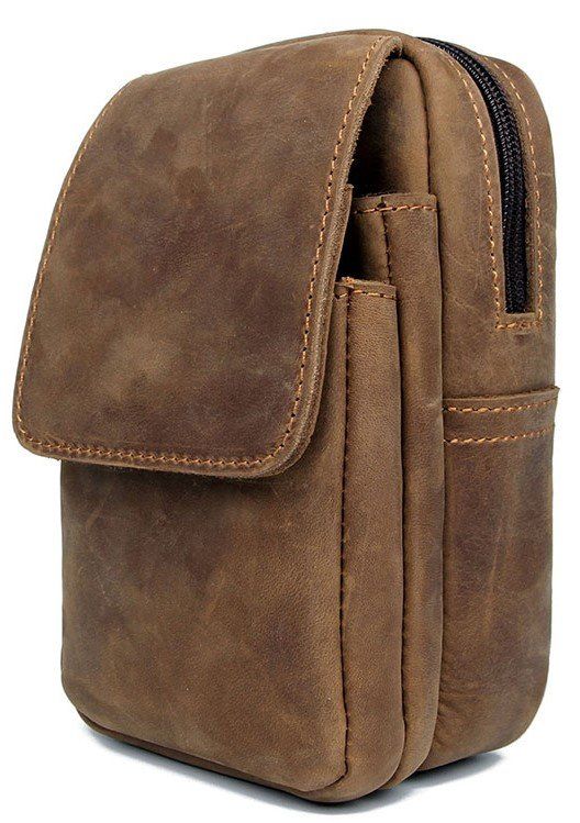 Барсетка мужская компактная Vintage 14968 Рыжая