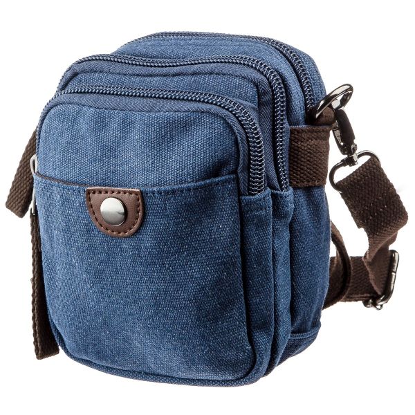 Барсетка текстильная Vintage 20162 Синяя