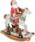 Декор новогодний «Санта на лошади» 31х14х37см, керамика