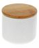 Банка Merceyl "ЗигЗаг" 550мл керамическая с бамбуковой крышкой, белая матовая