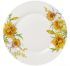 Набор 6 фарфоровых обеденных тарелок "Нарцисс" Ø23см