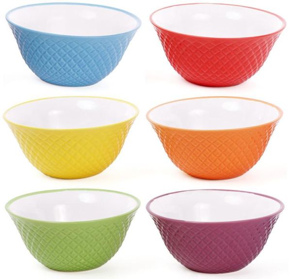 Пиала керамическая "Сетка" яркая 550мл