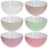 Набор 6 керамических пиал "Амстердам" 530мл, пастель