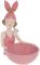 Подставка для украшений "Девочка-Зайка" 17х19х23см, полистоун, розовый