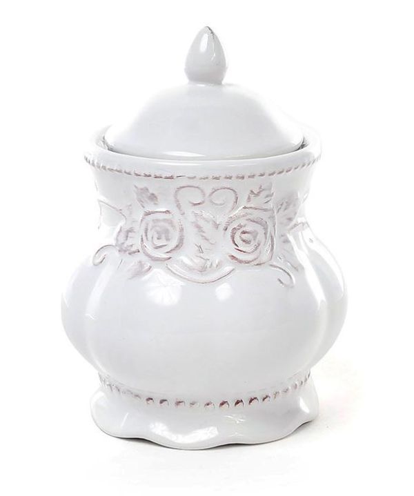 Сахарница Leeds Розы 300мл, белая керамика
