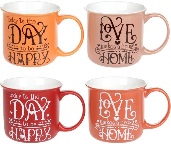 Кружка "Home and Love" 400мл фарфоровая