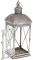 Подсвечник-фонарь декоративный "Cornel" 18.5х18.5х49см, серебро с патиной