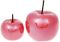 Набор 4 декоративные статуэтки "Яблоко" 12.5х12.5х15.5см, клубничный перламутр