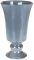 Ваза керамическая "Кубок" 26.5см, серый перламутр