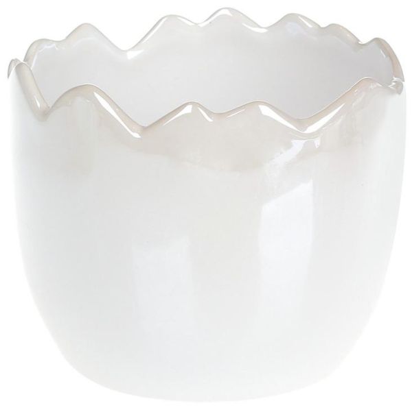 Набор 2 декоративных кашпо "Erwig" 12.3х12.3х10.2см, белые