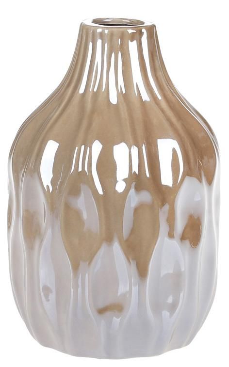 Ваза керамическая "Miliani" 15.6см, жемчужный серый