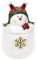 Банка керамическая «Озорной снеговик» 550мл, в красной шапочке