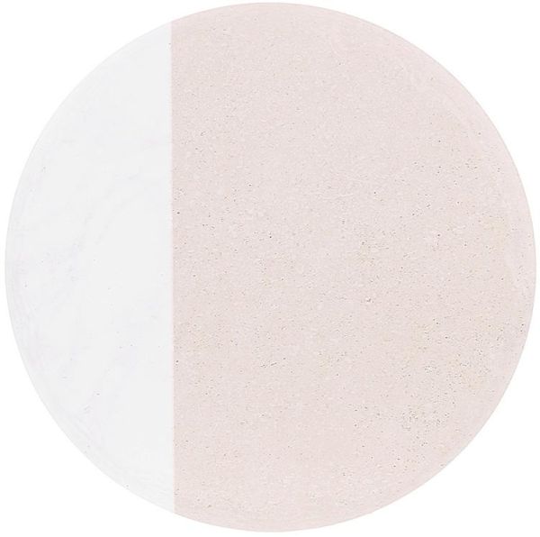 Подставка под горячее керамическая "Beige Marble" Ø16см на пробковой основе