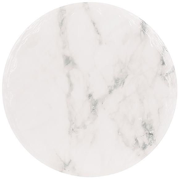 Подставка под горячее керамическая "White Marble" Ø16см на пробковой основе