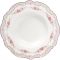 Набор 6 фарфоровых обеденных суповых тарелок Bristol Ø23см, розовый цвет
