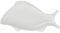 Блюдо фарфоровое "White Fish" 36см, белое
